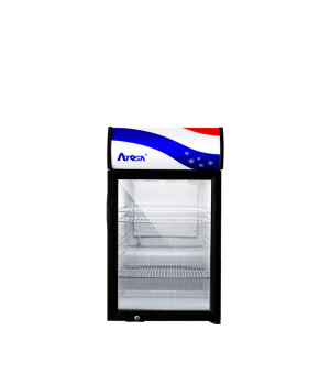 Atosa CTD-3S 18in Wide, (1) Door(S) Countertop Merchandiser Refrigerator,(3) Shelve(s), 2.4Cu.ft, 1/8 hp, 115v, ETL Listed