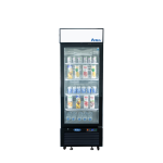 Atosa MCF8725GR 24in Wide, (1) Glass Door(s) Bottom Mount Merchandiser Refrigerator, 11.1Cu.ft, 1/7hp, (4) Shelve(s), 115v, Casters, ETL Listed