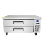 Atosa MGF8450GR 48in Wide, (2) Drawer(s) Refrigerated Chef Base, 7.7 Cu.ft, 1/7hp, Casters, 115v, ETL Listed