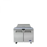 Atosa MSF3610GR 36 inch Wide, (2) Door(s) Refrigerated Standard Top Sandwich Prep Table, 8.7 Cu.ft, (2) Shelve(s), 1/7hp, 115v, Casters, ETL Listed