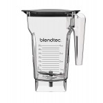 BLENDTEC FOURSIDE+ BLENDER JAR WITH LID, 75 OZ, BPA FREE, CLEAR