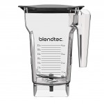 BLENDTEC FOURSIDE+ BLENDER JAR WITH LID, 75 OZ, BPA FREE, CLEAR