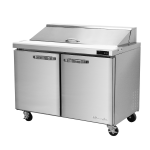 Blue Air BLPT36-HC 36in Wide, (2) Door(s) Refrigerated Standard Top Prep Table, (2) Shelve(s), 9.5 Cu ft, 1/4hp, 115v, NSF Listed