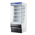 Blue Air BOD-36G 36 inch Wide Vertical Open Display Case with Glass Side Panel, 19.6 cu. Ft, 1hp, 115v, 36-1/8 x 32-1/2 x 80 inch, ETL Listed