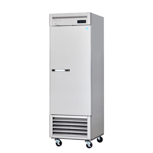 Blue Air BSR23-HC 28in Wide, (1) Solid Door(s) Bottom Mount Reach-Ins Upright Refrigerator, 23 Cu ft, 1/4hp, (4) Shelve(s), Casters, NSF Listed