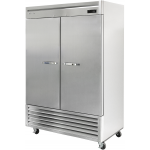 BLUE AIR BSF49-HC 49 CU.FT (2) SOLID DOOR(S) BOTTOM MOUNT REACH-IN UPRIGHT FREEZER, 8 SHELVES, 1/2 HP, 115 V, CASTERS, ETL LISTED