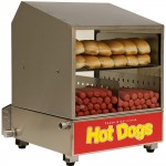 Winco 60048 BenchmarkUSA™ Dog Pound Hot Dog Steamer, 120 v, 1170 w, ETL Listed, 1 each