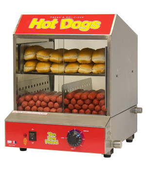 Winco 60048 BenchmarkUSA™ Dog Pound Hot Dog Steamer, 120 v, 1170 w, ETL Listed, 1 each