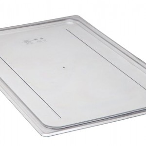 CAMBRO 10CWC135 FULL SIZE FOOD PAN FLAT COVER, CLEAR POLYCARBONATE, 20-7/8" x 12-3/4", NSF LISTED