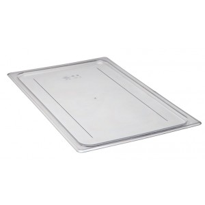 Cambro 10CWC135 Clear Polycarbonate Flat Cover Fits on Full-Size Food Pan, NSF Listed
