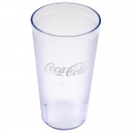 Cambro 32CC152 32oz Coca Cola® Clear Plastic Tumblers, 3-5/16 x 7-1/4 inch, NSF Listed, 24 each