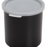 CAMBRO CP27110 2.7 QT CROCKS WITH LID, BLACK, 6-3/4" x 6-3/16", NSF LISTED, 1 EA