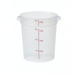 Cambro RFS4PP190 4qt Round Translucent Polypropylene Food Container, NSF Listed