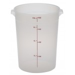 CAMBRO RFS8PP190 8QT ROUND TRANSLUCENT POLYPROPYLENE FOOD CONTAINER, 9-15/16" DIA x 10-7/8" H, NSF LISTED