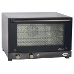 Cadco OV-013 Medium Duty Half Size Electric Manual Control Countertop Convection Oven, 1.34Cu.ft, (3)Shelve(s), 120v/60/1ph, 1450w, 12A, NSF Listed