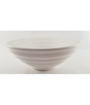 Cameo 710-194R 56 fl oz White Ceramic Ramen Soup Bowl, 18 each