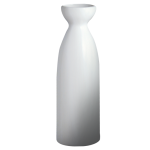 Cameo 710-36A 8 fl oz White Ceramic Tall Sake Bottle, 36 each