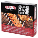 Chef Master 90206 Gas Grill Ceramic Briquettes, 1 Box