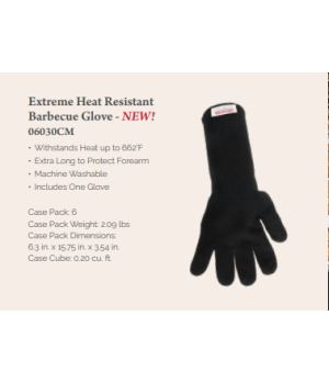Chef Master 06030CM Extreme Heat Resistant Barbecue Glove, 1 Pair