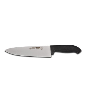 Dexter-Russell SG145-8B-PCP 8 inch Blade Chefs Knife with Black Soft Grip Handle, NSF Listed