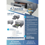 Dukers DCB36-D2 36in Wide (2) Drawer(s) Refrigerated Chef Base, 1/5hp, 110v, Casters, ETL Listed