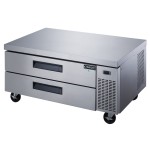 Dukers DCB60-D2 60in Wide (2) Drawer(s) Refrigerated Chef Base, (18) Pan(s), 1/5hp, 110v, Casters, ETL Listed