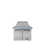 Atosa MSF3615GR 36 inch Wide, (1) Door(s) Refrigerated Mega Top Sandwich Prep Table, 8.6 Cu.ft, (2) Shelve(s), 1/7hp, 115v, Casters, ETL Listed
