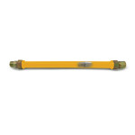 EasyFlex EFGC-012-BJC-1010-36 36 inch Commercial Yellow PVC Coated Gas Flexible Hose, 1/2 MIP x 1/2 MIP inch, CSA Listed, 1 each