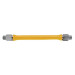 EasyFlex EFGC-034-BJ-1414-36 36 inch Commercial Yellow PVC Coated Gas Flexible Hose, 3/4 MIP x 3/4 MIP inch, CSA Listed, 1 each