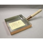 BTM-01-21 Copper Egg Square Tamago Pan with Wood Handle, 8.25 x 8.25 x 1.75 inch, 1 each