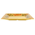 GET ML-90-VN Venetian™ 12 inch Square Yellow Melamine Platter, NSF Listed, 6 each