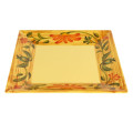 GET ML-90-VN Venetian™ 12 inch Square Yellow Melamine Platter, NSF Listed, 6 each