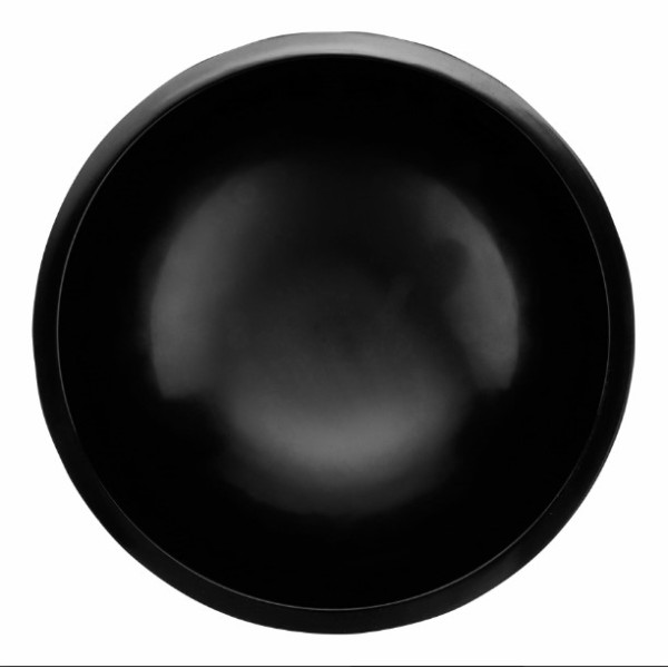 GET MOJ-802-BK 10oz, Black Melamine Round Molcajete Bowl, 5 x 2.5 inch, NSF Listed, 12 each