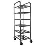GSW AAR-0620W All Welded Aluminum Universal Rack with Casters, 18 x 26  x 70 inch, ETL Listed, 1 each