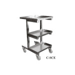 GSW C-SCE Stainless Steel Adjustable Height Sauce Cart, 19-1/2 x 22-1/2 inch, ETL Listed, 1 each
