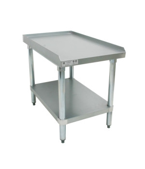 GSW ES-E3024 All Galvanized Equipment Stand with 1 inch Upturn on 3 Sides, 24-1/2 x 30 x 24 inch,  ETL Listed, 1 each