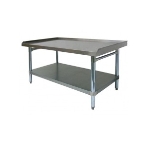 GSW ES-E3036 36 inch Length All Galvanized Equipment Stand with 1 inch Upturn on 3 Sides, ETL Listed, 1 each