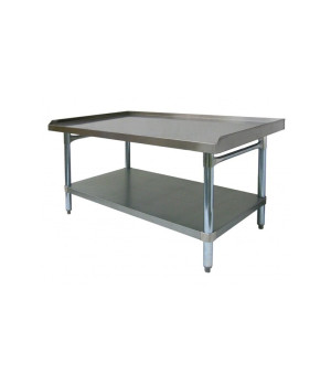GSW ES-E3048 All Galvanized Equipment Stand with 1 inch Upturn on 3 Sides, 48-1/2 x 30 x 24 inch, ETL Listed, 1 each