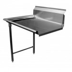 30" L LEFT SIDE CLEAN DISH TABLE, STAINLESS STEEL, ETL LISTED