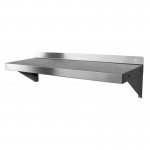 GSW WS-W1484 Stainless Steel Wall-Mount Shelf with Supporting Bracket, 84 x 14 x 10 inch, 18 Gauge, NSF Listed, 1 each
