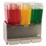 CRATHCO D35-4 CLASSIC BUBBLER PREMIX COLD BEVERAGE DISPENSER (3) 5-GAL BOWLS, PLASTIC SIDE PANELS AND DIP TRAY, 1/3 HP, 115 V, 1020 W, 8.5 A, UL | NSF LISTED