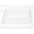 PR-CH91X3 Hinged Lid Anti-Fog 1-Compartment PET Clear Plastic Container, 9 x 9 x 3, 200 each