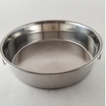 10" CAKE PAN WITH HANDLE, STAINLESS STEEL
