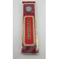 C11RB 10-3/4 inch Red Plastic Chopsticks, 10 Pairs / Bag