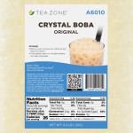 Tea Zone A6010 Crystal Boba, Original, 4.4 lbs / bag, 6 each