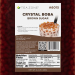 Tea Zone A6015a Crystal Boba, Brown Sugar, 4.4 lbs / bag, 1 each