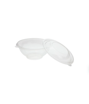Karat® FP-BR32-PET 32oz PET Clear Plastic Salad Bowl, 300/cs, 1 each