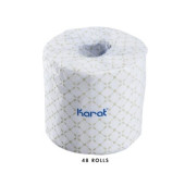 Karat® JS-TTW500 2-Ply Standard Toilet Tissue Roll, Wrapped, 48 Rolls
