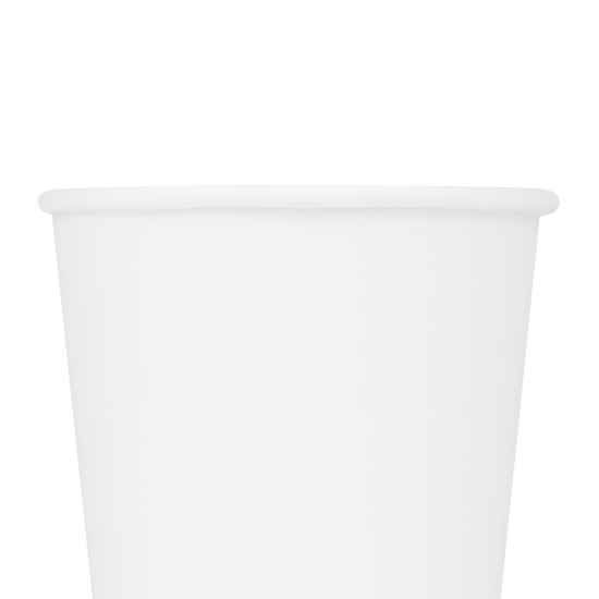 Karat C-K512W Hot Cups, White Plain Paper, 12 oz, 90 mm, 1000 ct / cs