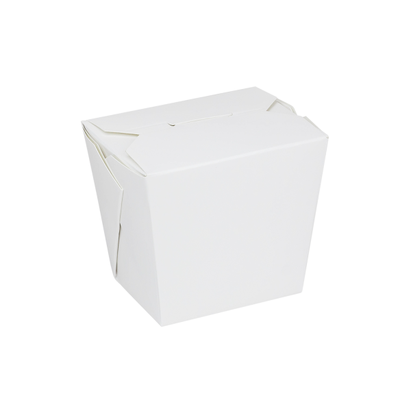 Karat® FP-FP16W 16oz White Paper Food Pail / Take-Out Containers, No Handle, 450/cs, 1 each